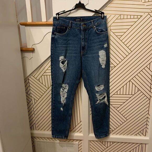 Boohoo Distressed Jeans - Picture 1 of 5